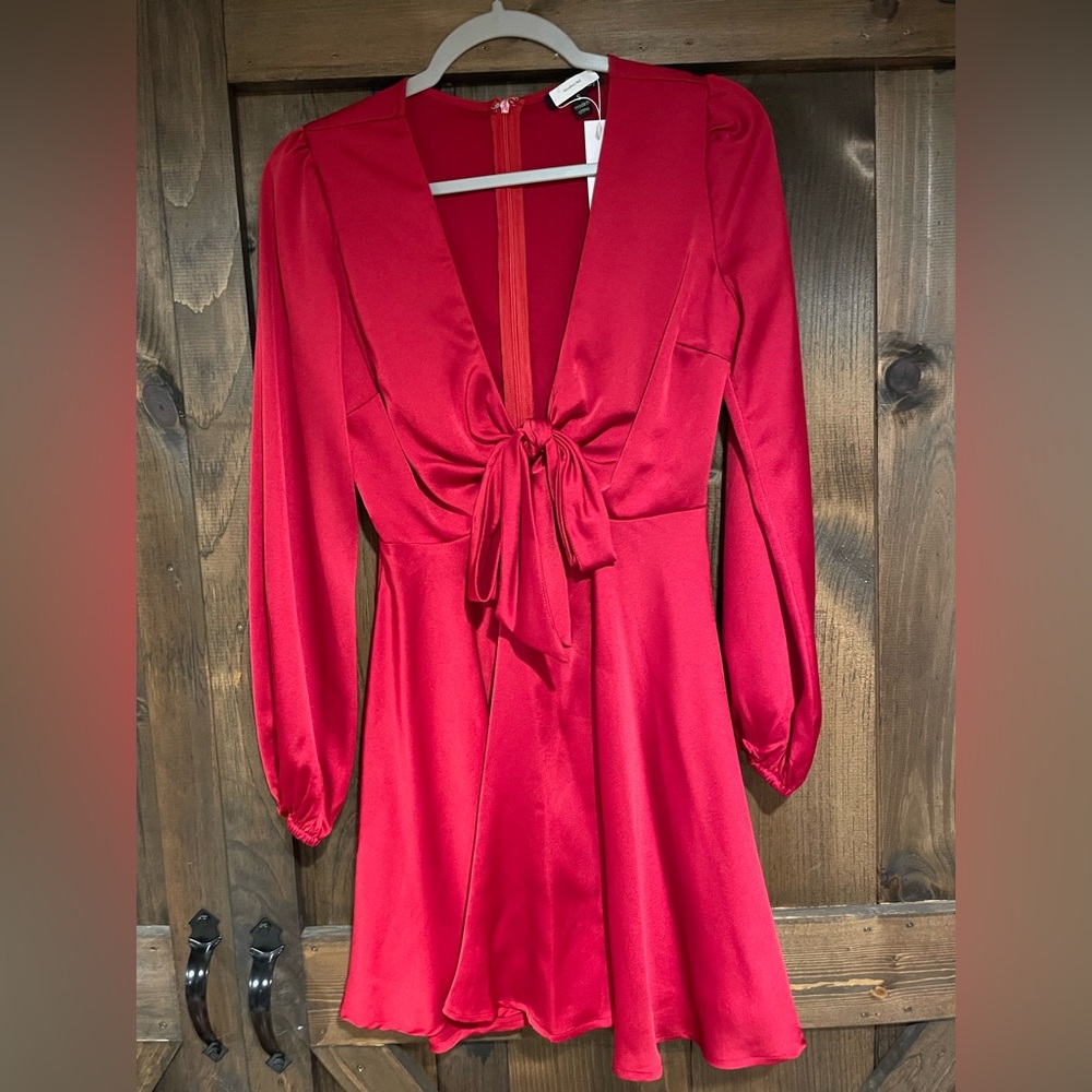 New with Tags, Baltic Born Red Deep V Dress, Size Small